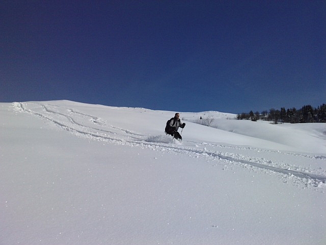 Quelques virages... : ..neige profonde...