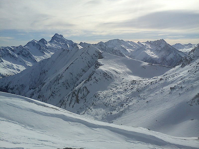 gan gorgia et Le viso : depuis le col d'urine