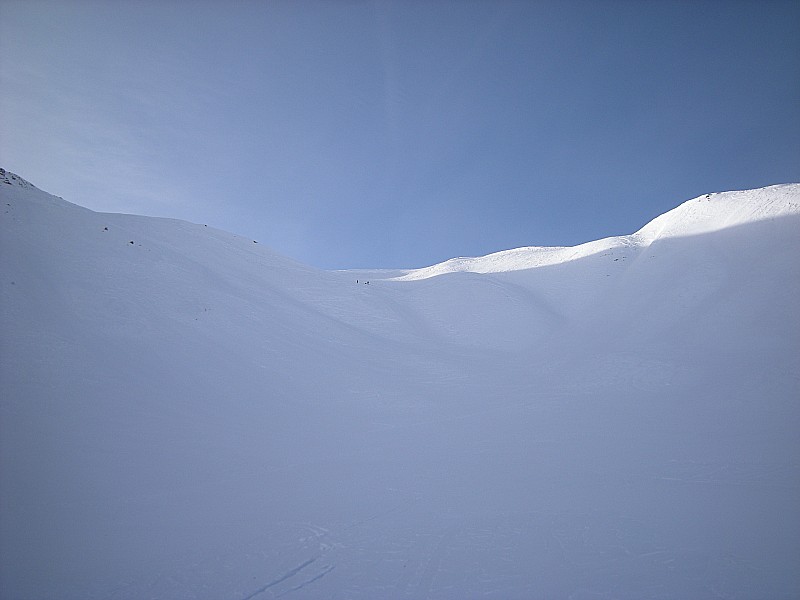 col de rouannette : vue sur le col de rouannette avant l'épaule