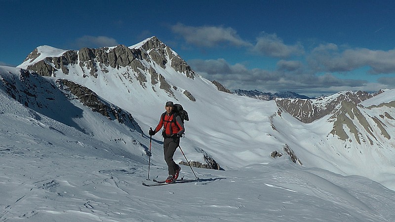2650m : Patrick en face du Cimet