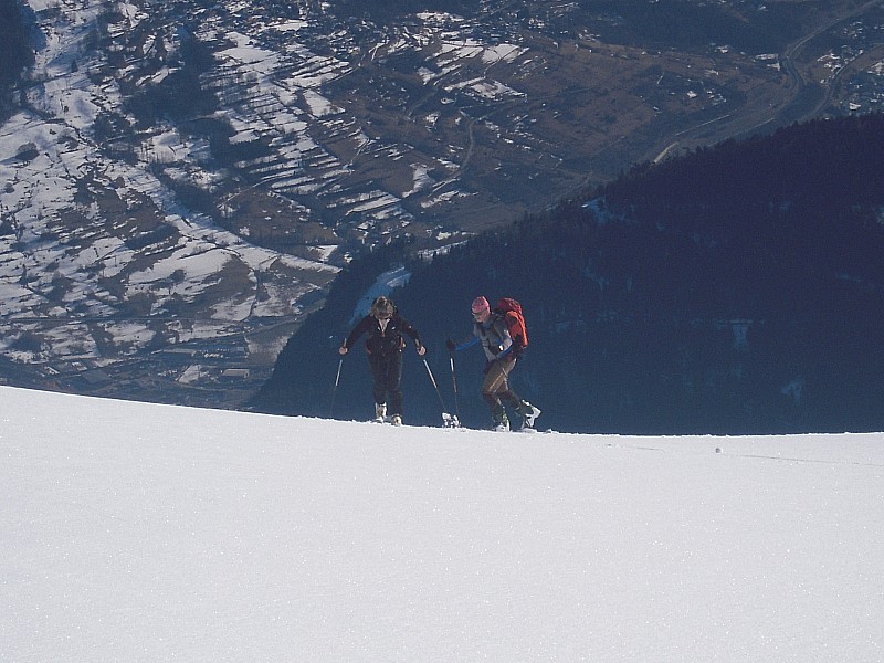 pointe des arangles : deuxième montée pour Val et Claude