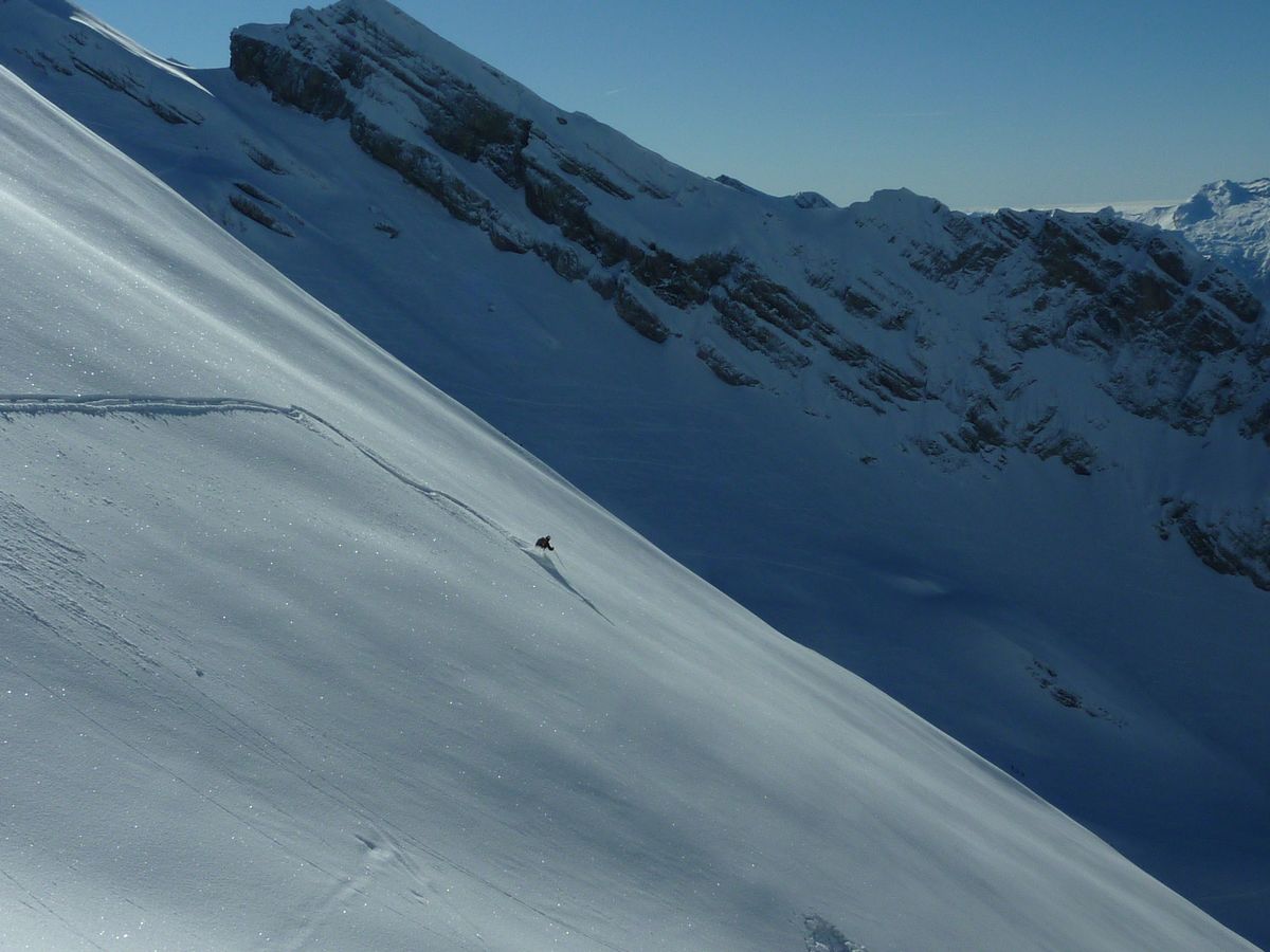 Dom S : descente col E de Paré de Joux, versant Sud... rien à rajouter...