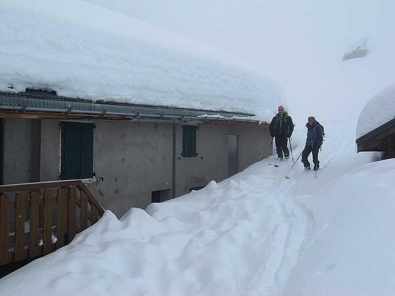 Chalet de la Balme. : L'enneigement est conséquent.