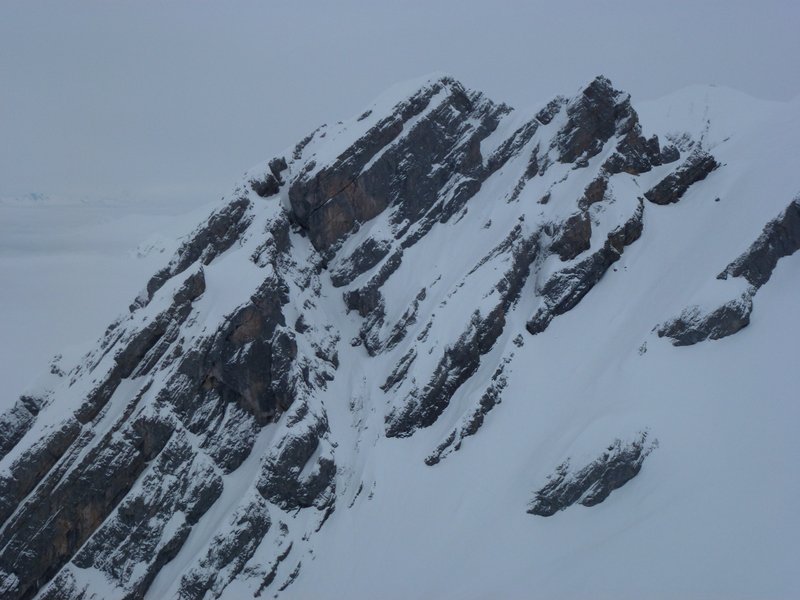 Mt Rachais : versant SW du paré de Joux, juste en face