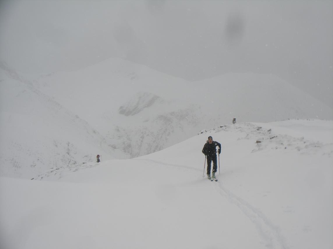 au dessus du col de l'ane : sous la neige