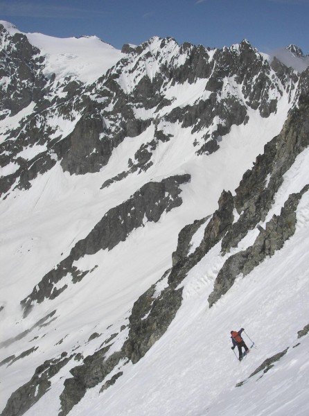 col du Says : Début de la descente du col, face aux Rouies