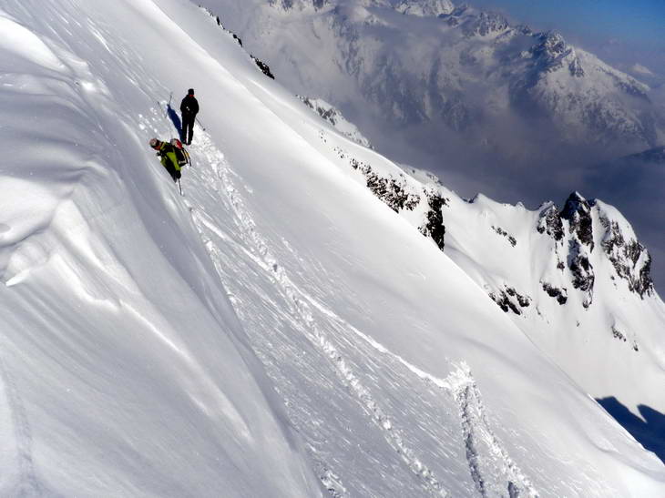 Col de Roche Noire : ça bricole dans la trace!