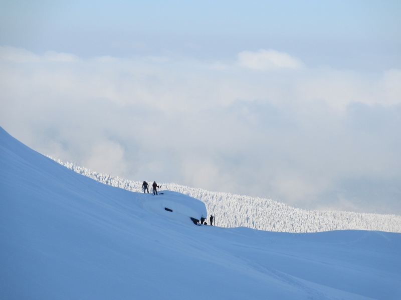 Refuge de l'Oule : Sous la neige.