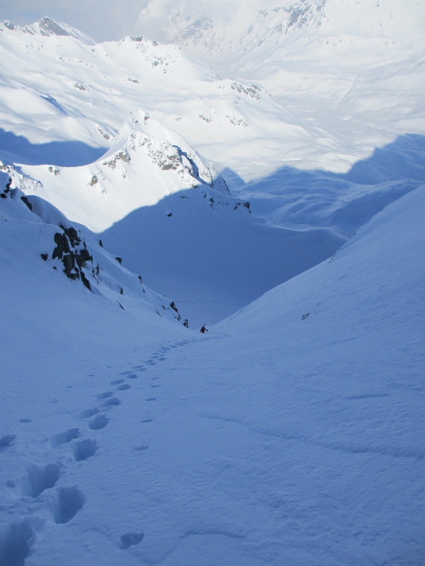 Couloir N : Pointe du Gleysin.