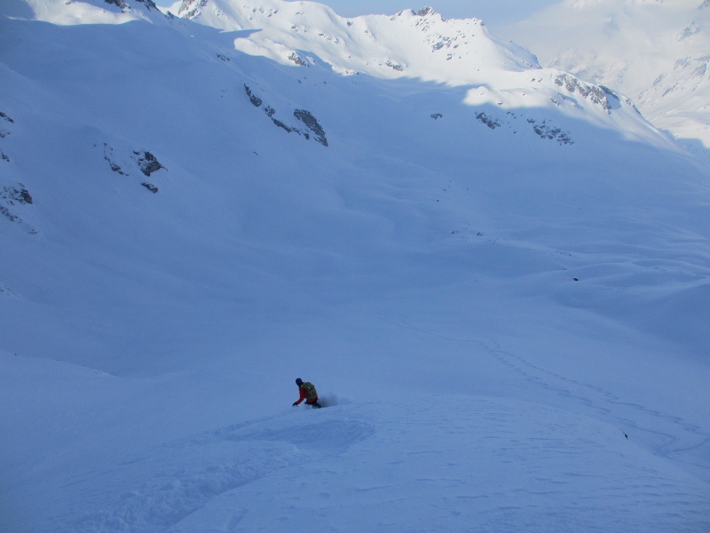 Descente dans la poudre : Tout bon