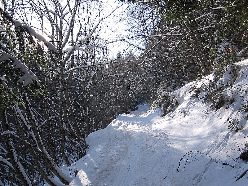 Chemin en haut des combaux