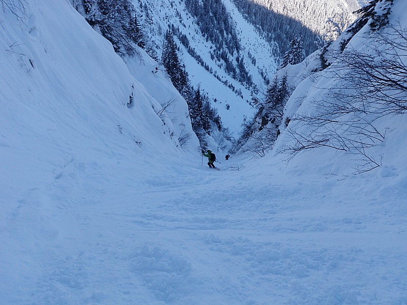 en bonne condition : couloir des Grépets en forme