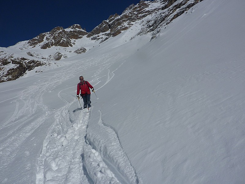 vallon vers 2100m : pas mal de traces