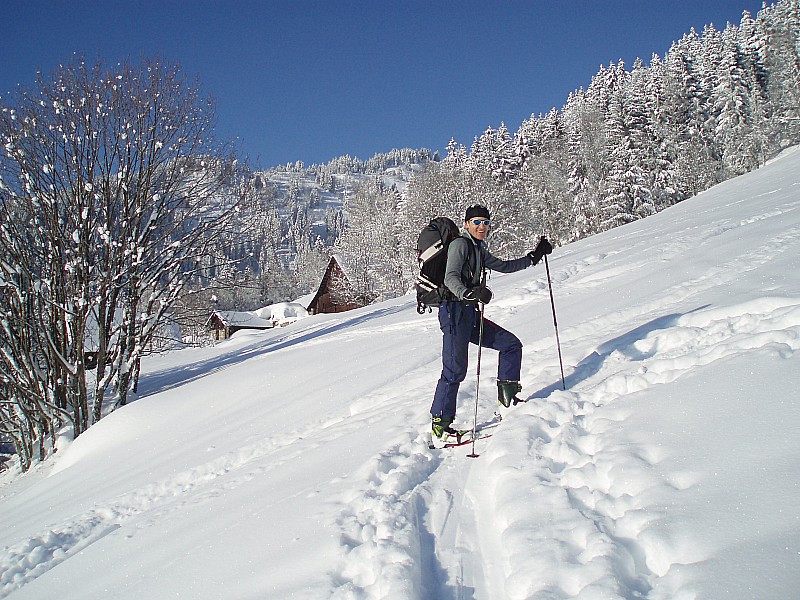 Chalets : Paysages magiques lors de cette montée