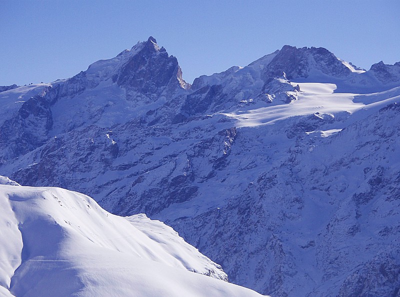 Meije et Rateau : Vus du sommet