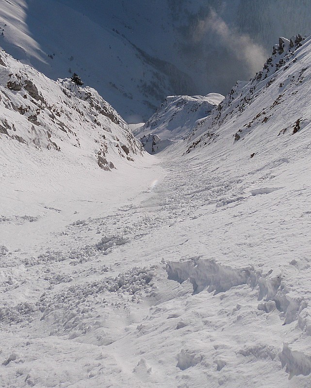 Couloir S-W : Bien crouté, bien trafolé