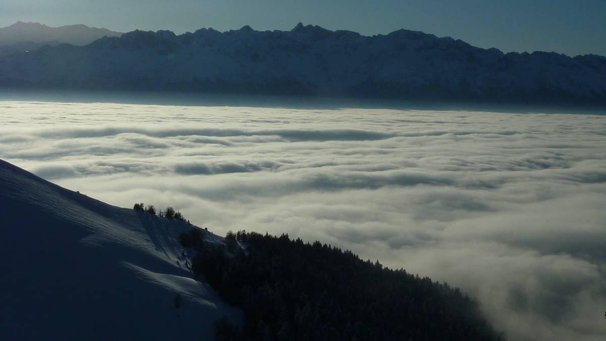 Plouf : mer de nuages sur le Gresivaudan