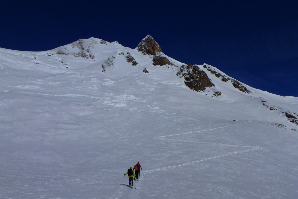 Mont Coin versant Sud : A cet instant, nous choisissons l'option col du Coin.