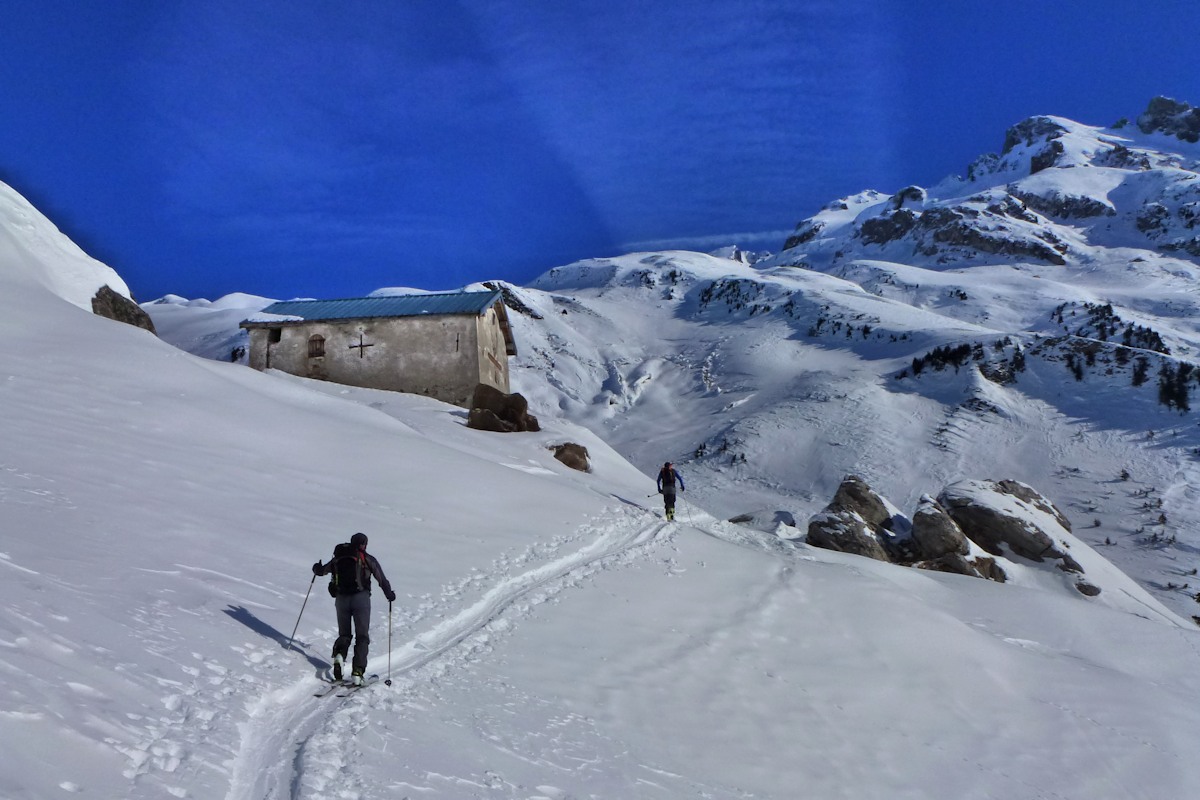 Chapelle Saint Guérin : Montée dans une trace confortable.