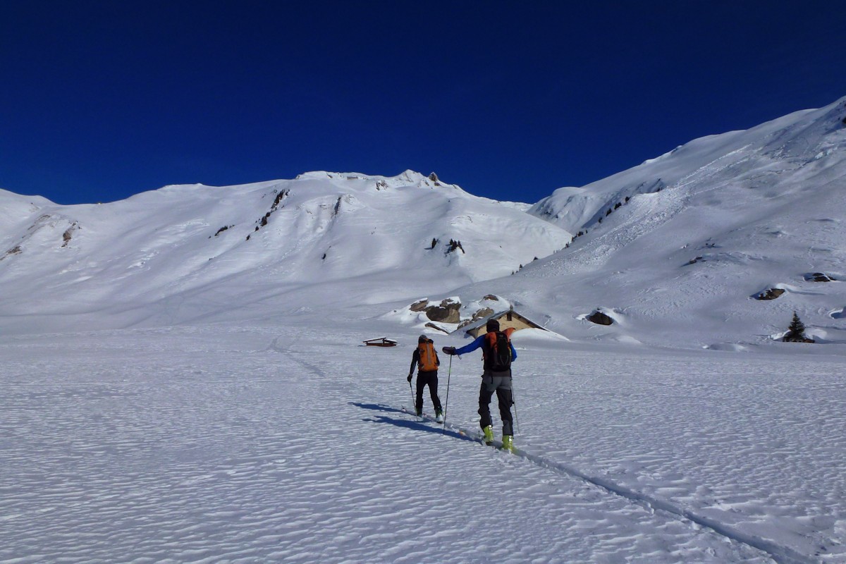 Plan Pichu (1950 m) : Direction Nord, vers le Mont Coin.
