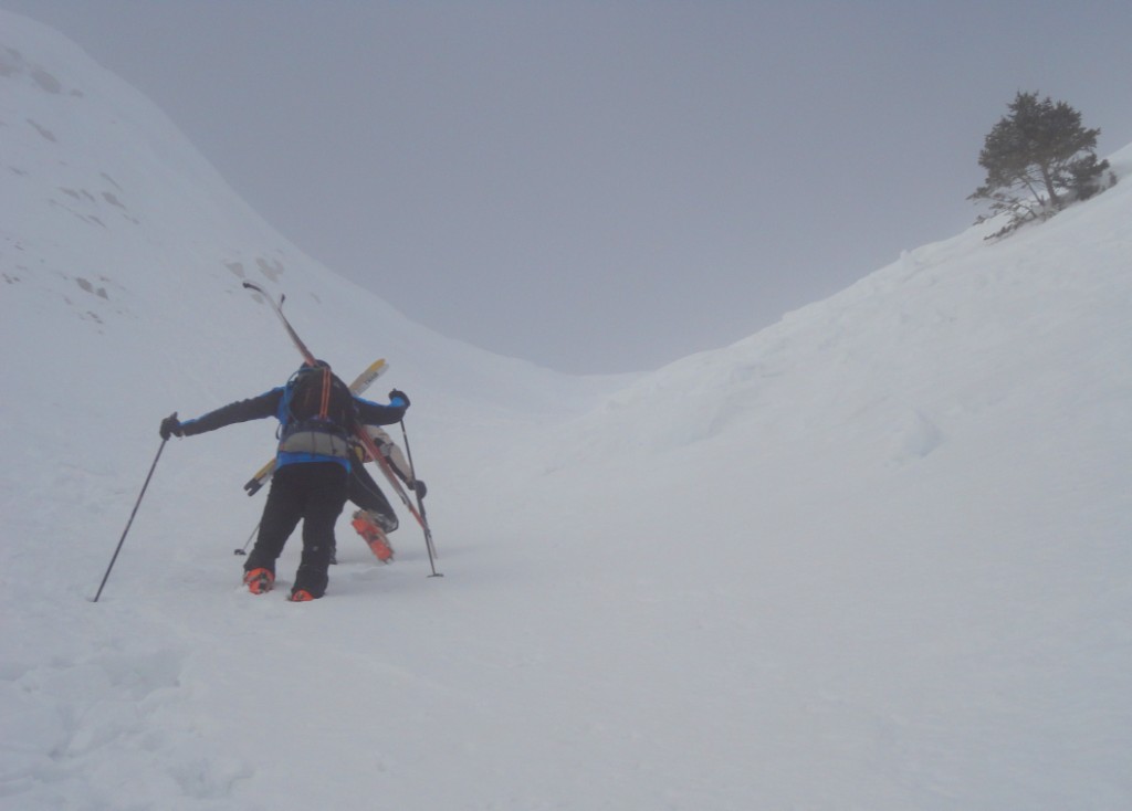 versant Est : Remonté du couloir