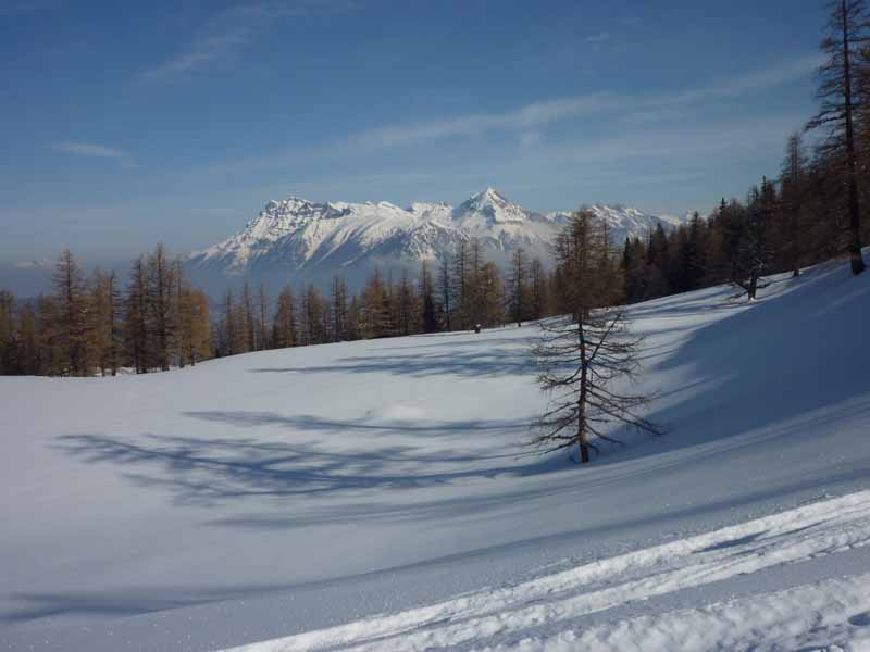 vue d'ensemble : En arrivant au chalet de la giettaz