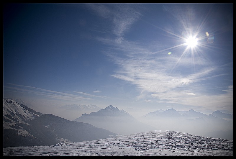 Sommet : Vue plein Sud depuis le sommet