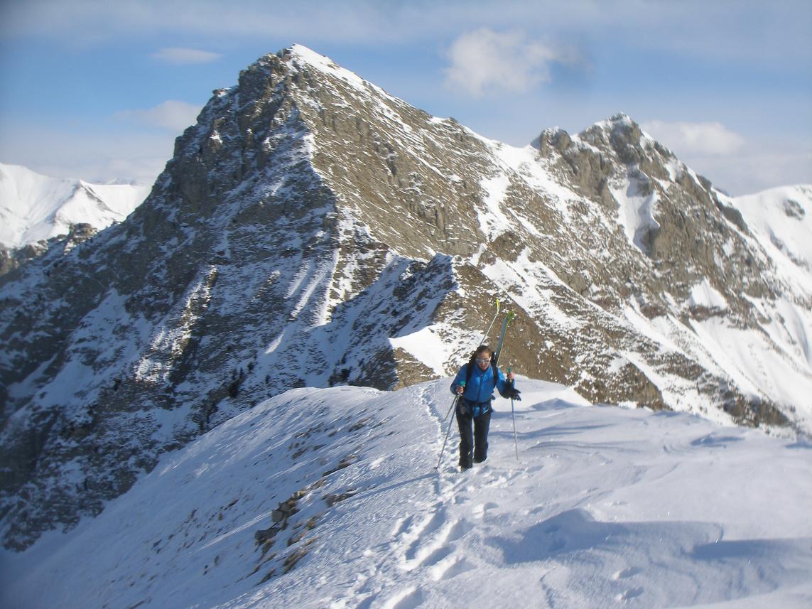 laura ds les derniers metres : devant l aiguille d'ancelle