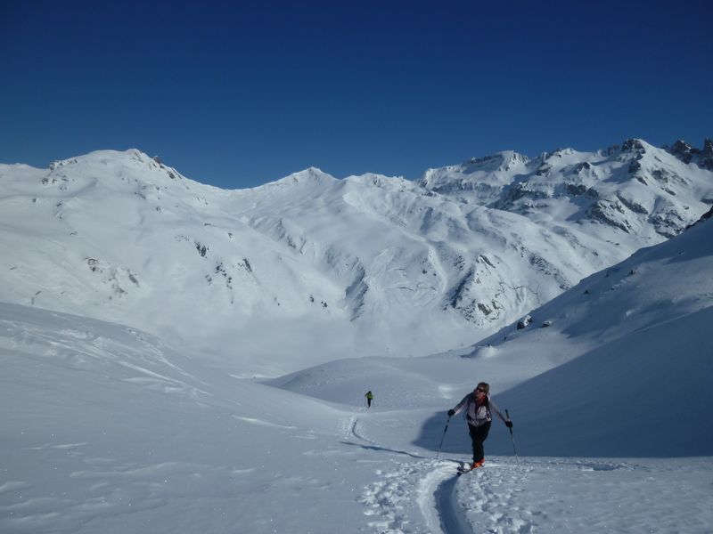Col du Coin au fond : Grand bleu.