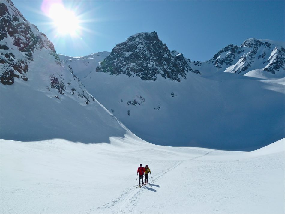 Col de Fenestral en traversée : Vallon du lac de Blantsin.