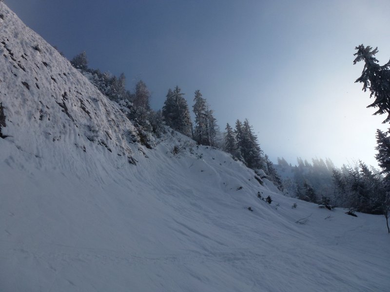 Cornes d'Ombrance : Evitement du 2e ressaut