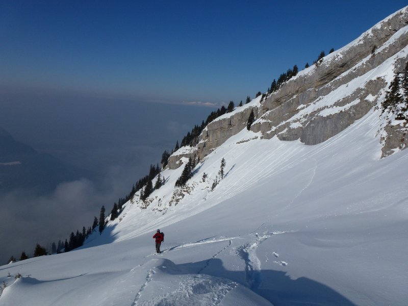 Cornes d'Ombrance : Départ du couloir