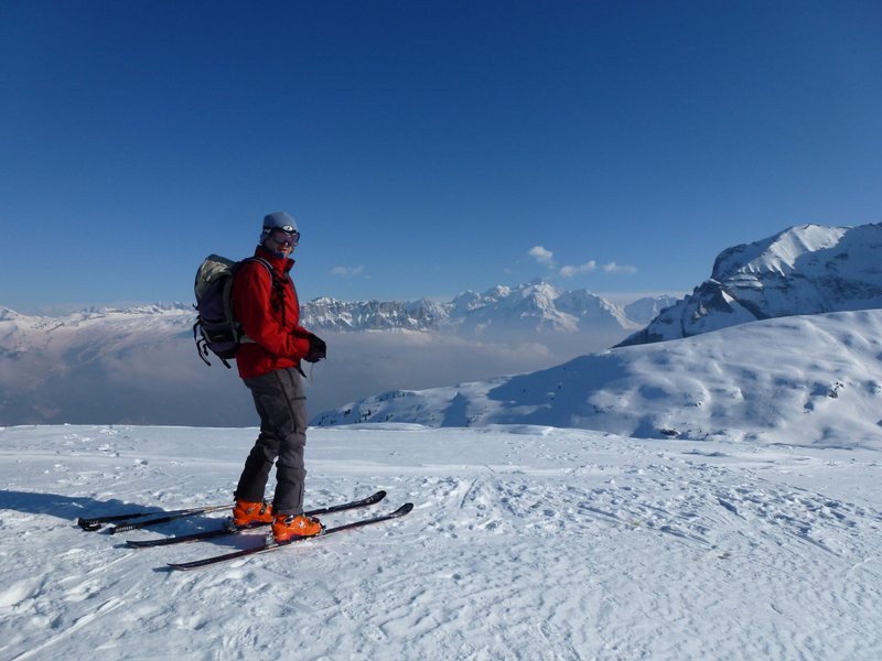 Tête des Muets : Sommet et Mt Blanc