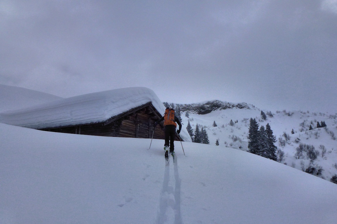 Chalet de la Rotagne : Nous progressons sur des pentes débonnaires.