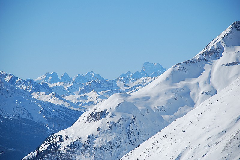 barre des ecrins : La barre des écrins et les aiguilles d'arves