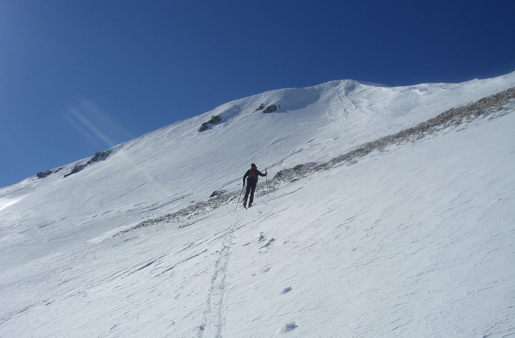 Puy Brunet : Le givre de surface aide bien