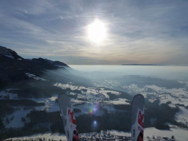 Sur Cou : Voici une belle couche d'inversion (plus chaud au dessus)
