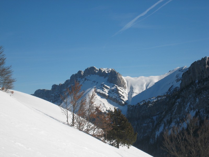 Montée Pravouta : Vue du rétroviseur