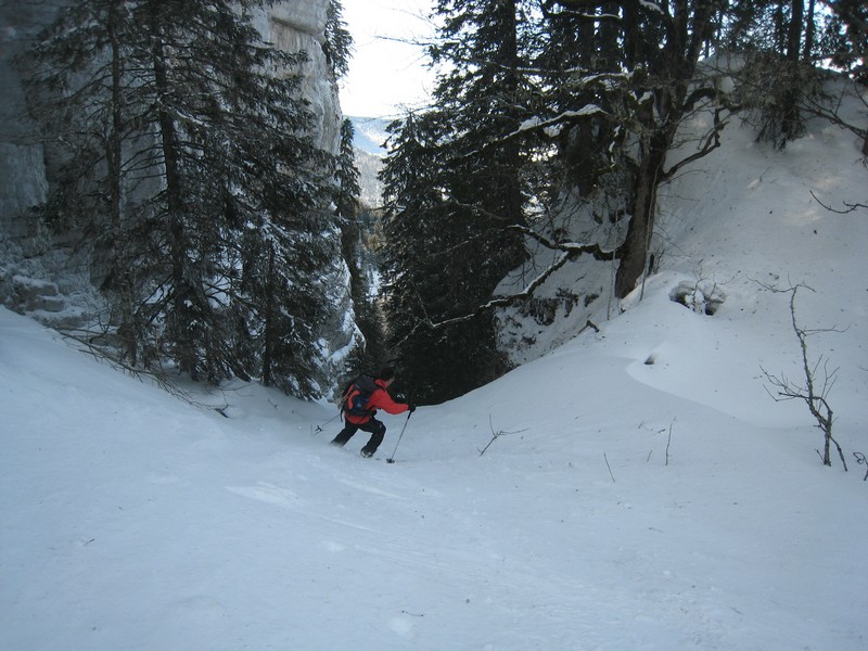 Entrée combe du Giclard : Aucune trace aujourd'hui !