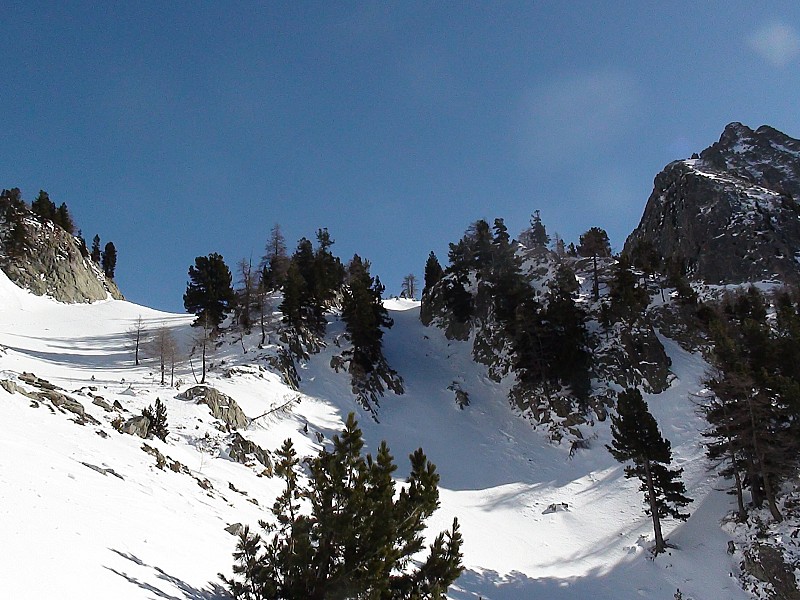Sous le lac : c'est skiable a partir de là