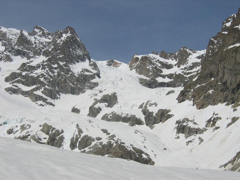 Glacier de l'Homme : on voit une bonne partie de l'itinéraire