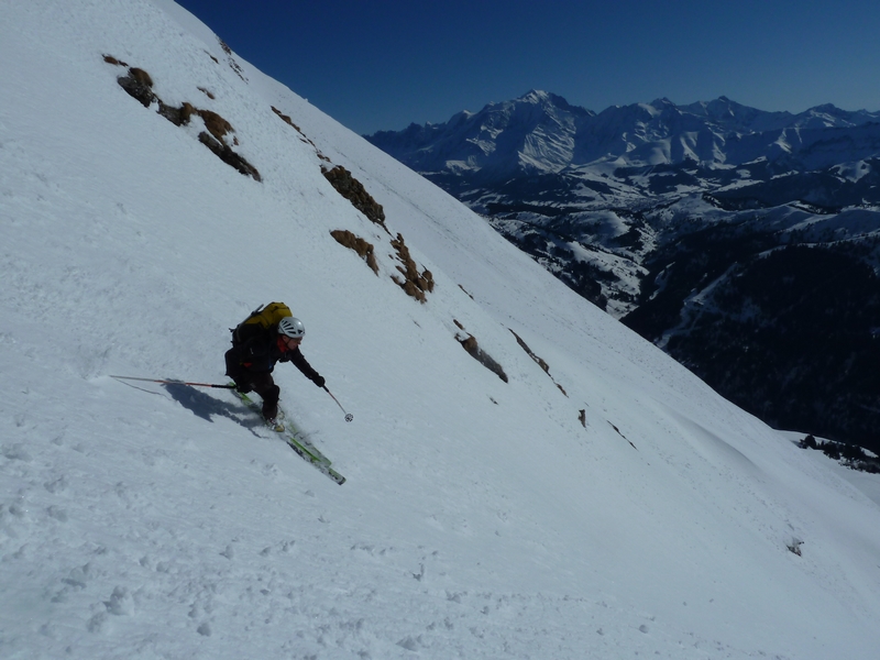 Couloir sud du Repère : Départ en moquette.