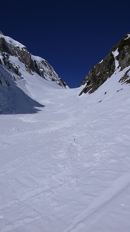 Canyon : Un couloir plat agréable à skier