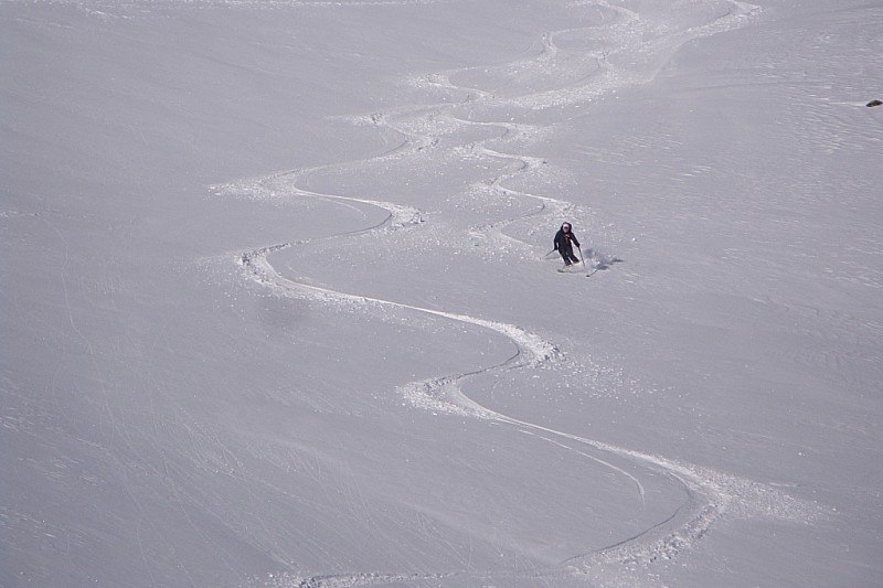 Bon ski : pte de Névache