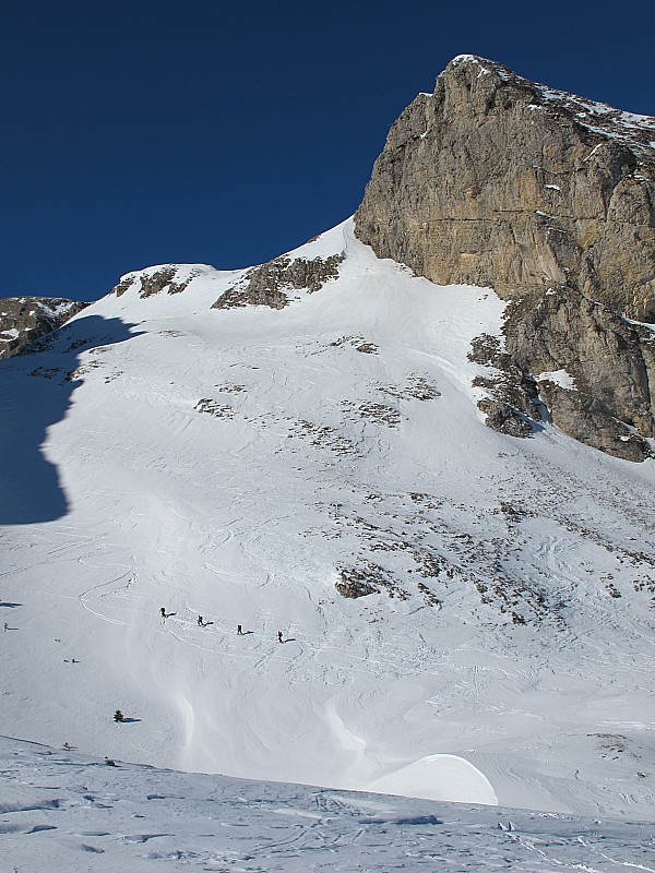 L'entrée dans la Combe Ratin