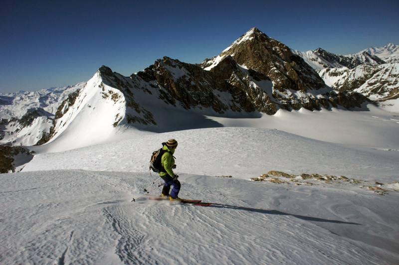 Descente du glacier de Tsantal : Belle transfo.