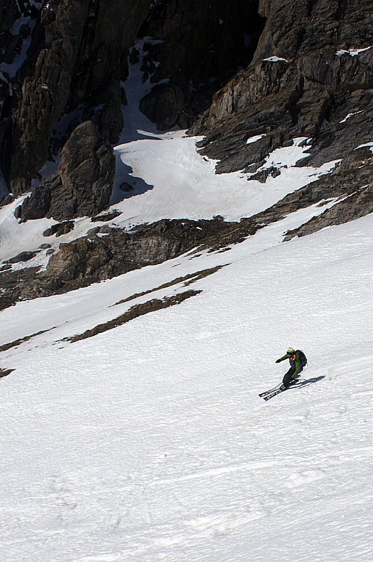 Descente pente des Cavales : Bo se lache un peu dans la transfo