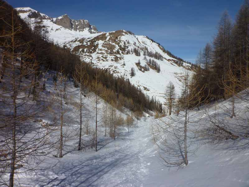 vue d'ensemble : Le chemin de descente.