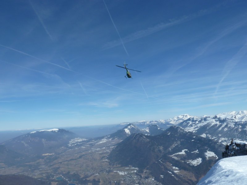Dent de Rossanaz : De la visite pendant le casse Croute