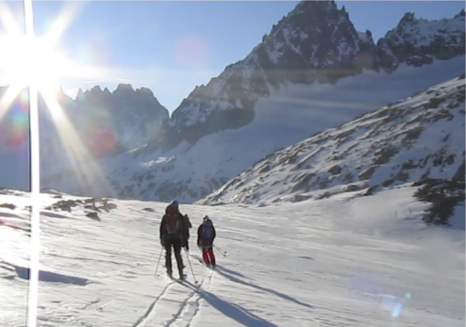 descente : Descente pour rejoindre le glacier de Leschaux